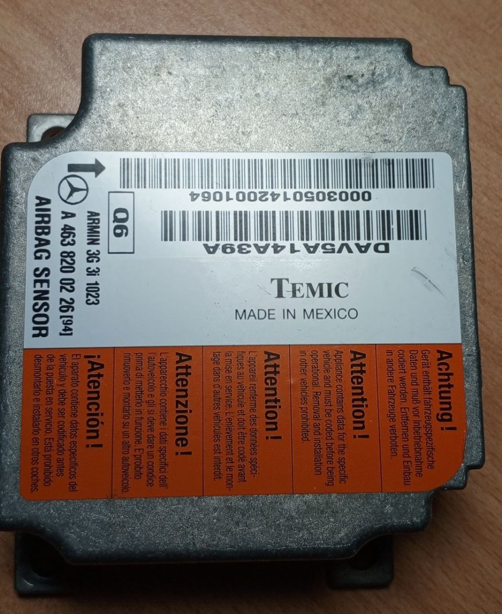 Блок SRS Mercedes A4638200226 не отвечает